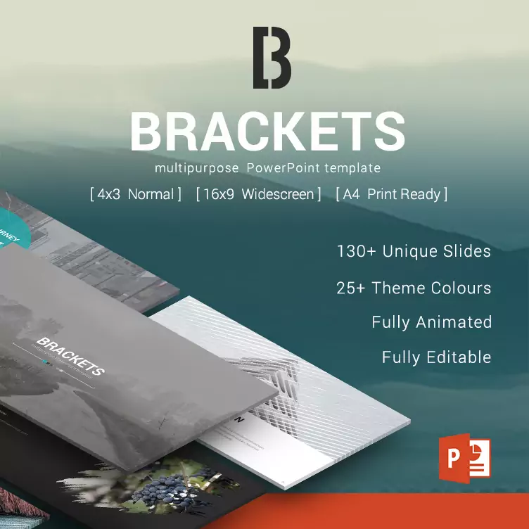 Brackets Multipurpose PowerPoint Template