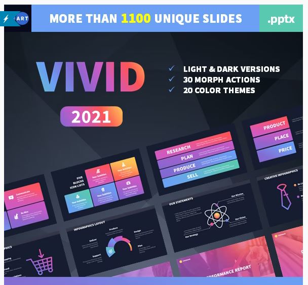 VIVID 2021 - Professional PowerPoint Presentation Template