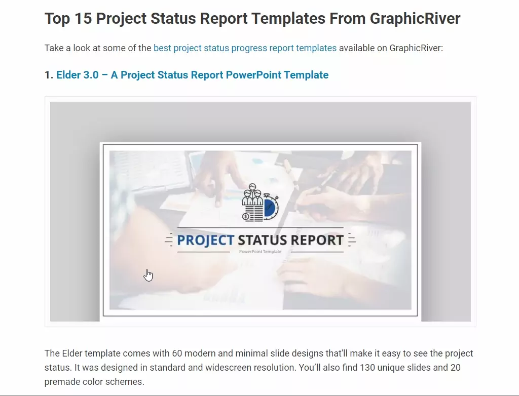 Top 15 project status report templates